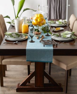 Design Imports Fine Ribbed Table Runner 13x72 inches