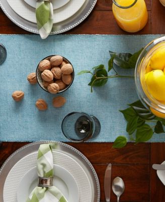 Design Imports Fine Ribbed Table Runner 13x72 inches