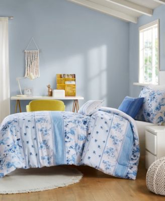 Christa Floral Striped 4-Pc. Comforter Set, Twin/Twin XL