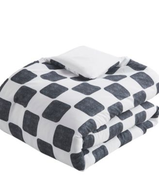 Miley Checkered 4-Pc. Comforter Set, Twin/Twin XL