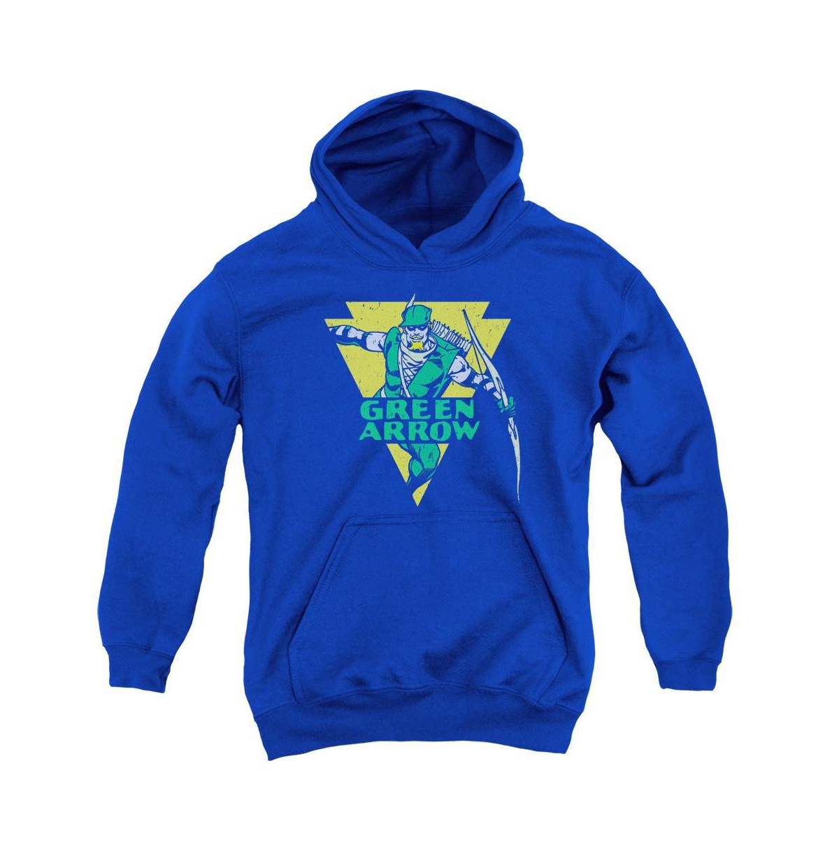 Dc Comics Boys Youth Distressed Arrow Pull Over Hoodie / Hooded Sweatshirt