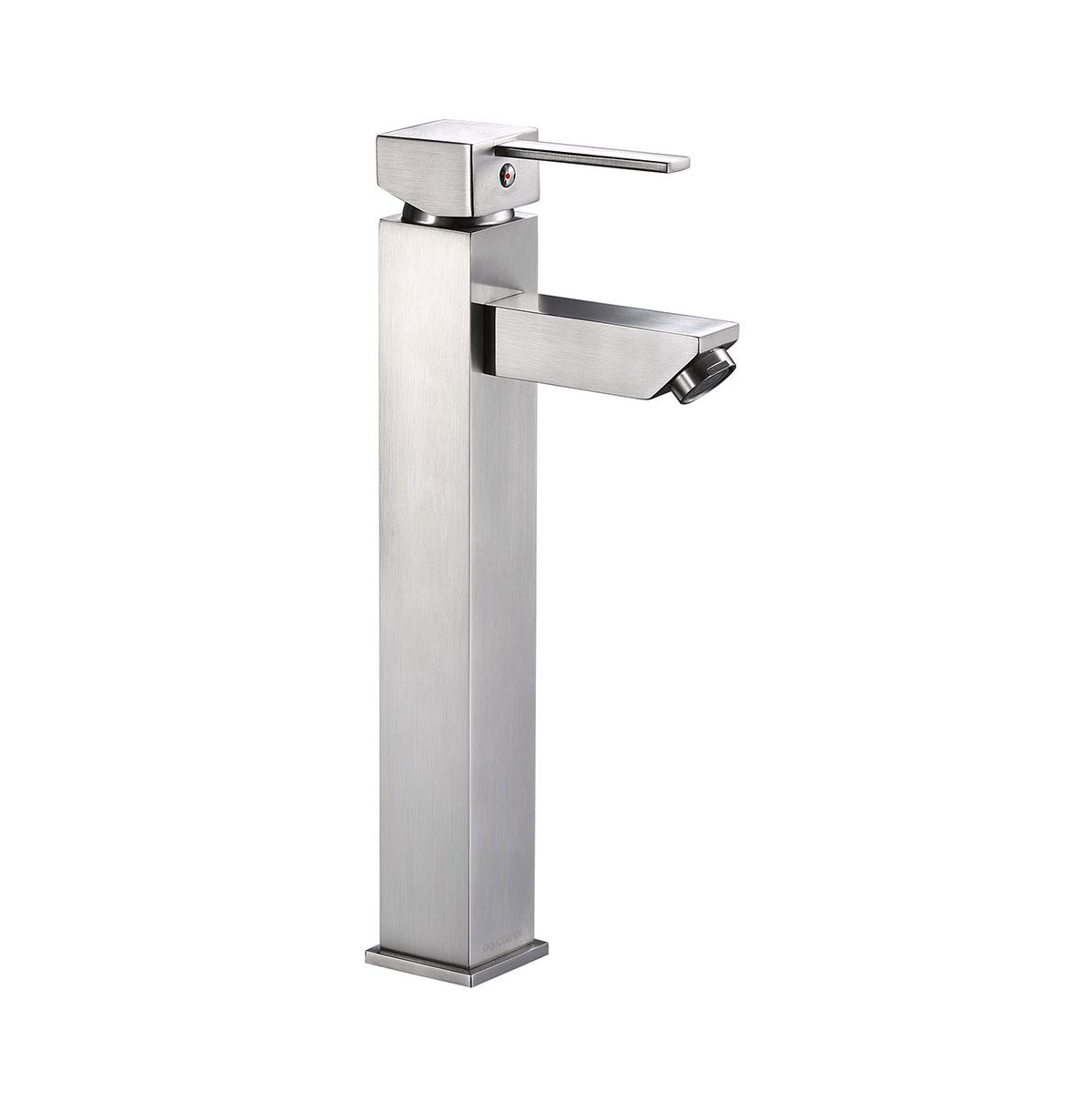 Aquaterior 1 Hole Bathroom Faucet Cold & Hot Water for Countertop Vessel Sink Nickel Diy - Silver