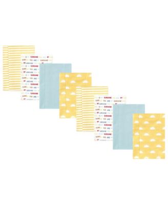 Unisex Soft Flannel Cotton Blend Burp Cloths Bundle