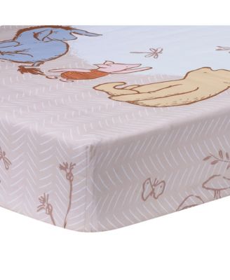 Disney Baby Pooh Bear & Pals Photo Op Cotton Baby Fitted Crib Sheet