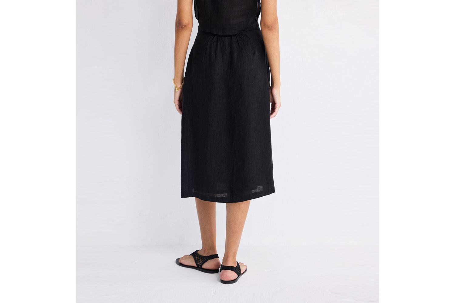 Women's Overlap Midi Skirt