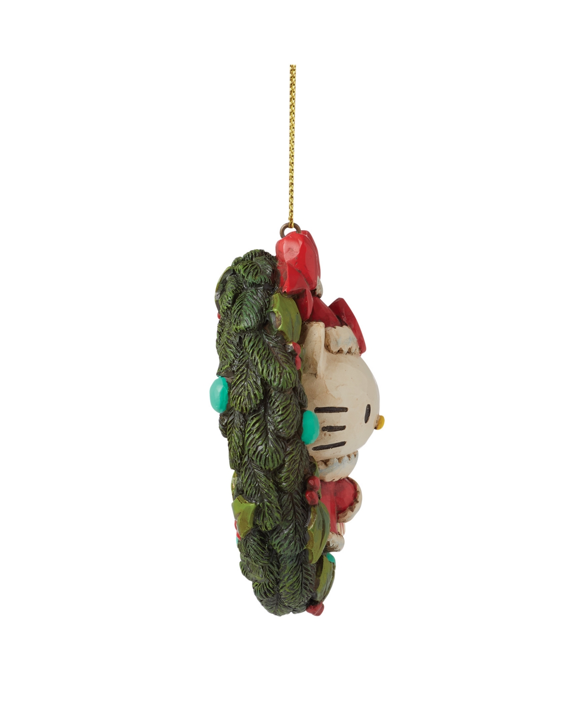 Jim Shore Sanrio Hello Kitty Wreath Christmas Holiday Ornament In Multi