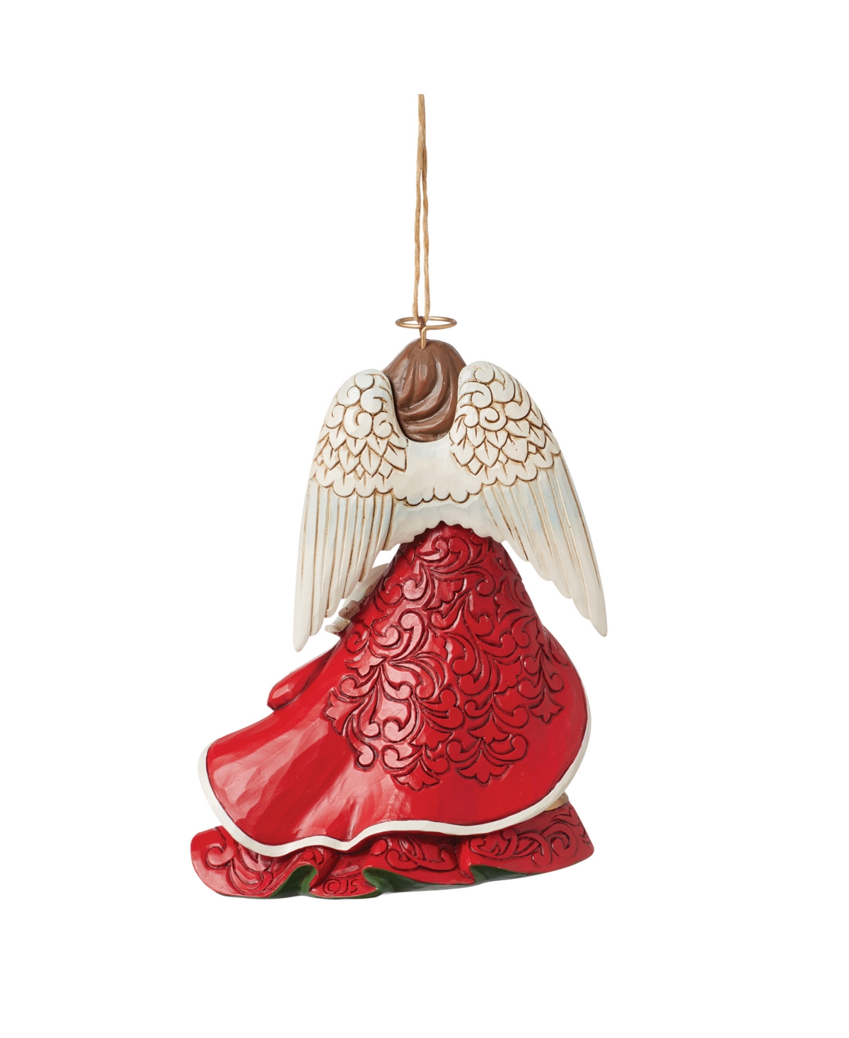 Jim Shore Holiday Christmas Angel With Cardinals Ornament In Multi