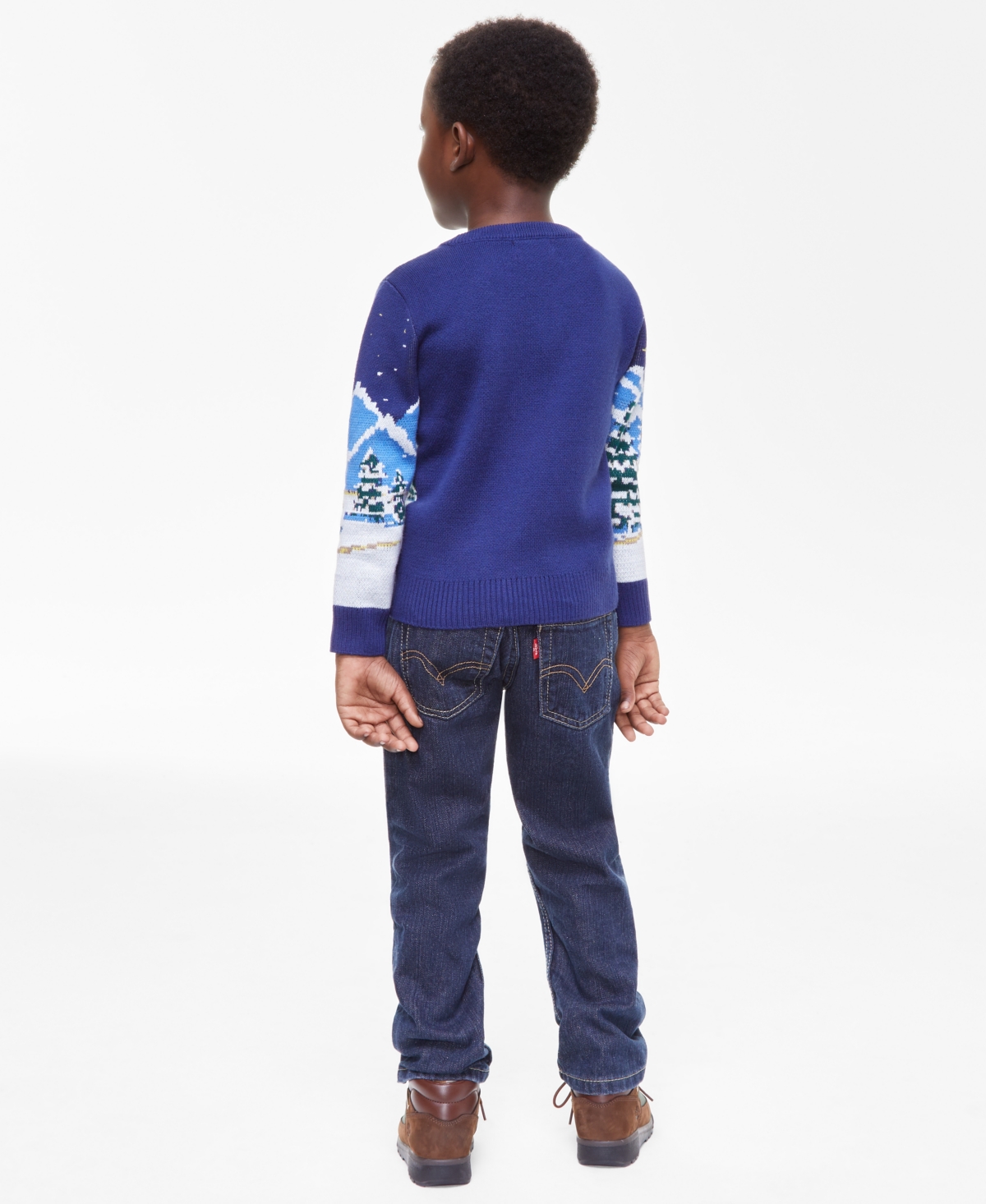 Holiday Lane Toddler Boys Snowy Town Sweater, Created for Macy's