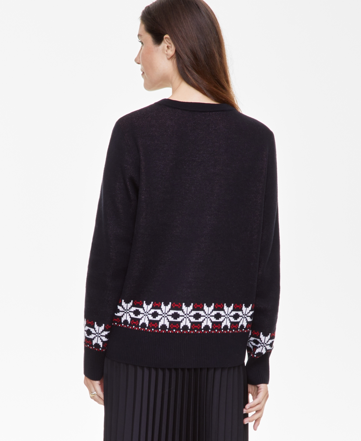 CHARTER CLUB WOMEN'S SKIER CREWNECK SWEATER, CREATED FOR MACY'S 