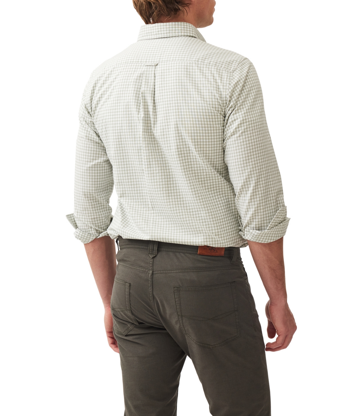 Rodd Gunn Men's Check Oxford Long Sleeve Slim Fit Shirt
