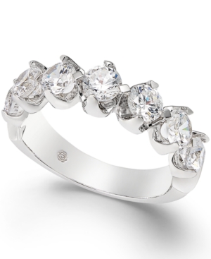 image of Certified Diamond Scalloped Ring (1-1/2 ct. t.w.) in 14k White Gold