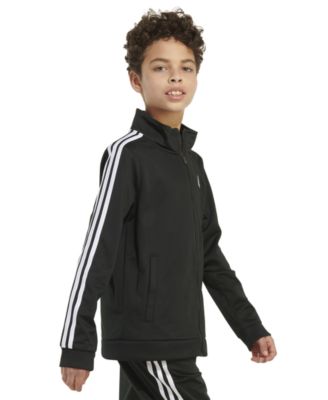 adidas Little Boys Zip Front Iconic Tricot Jacket