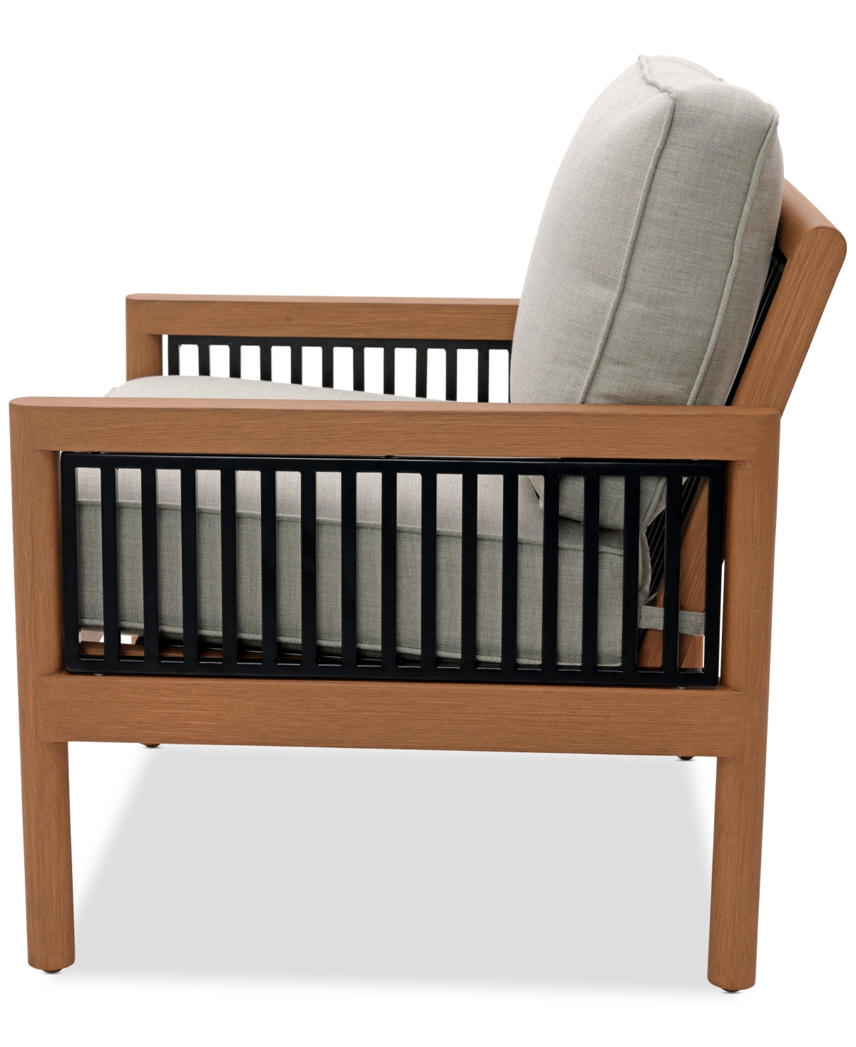 Agio Baxley Outdoor Club Chair, Created For Macys In Oyster Light Grey