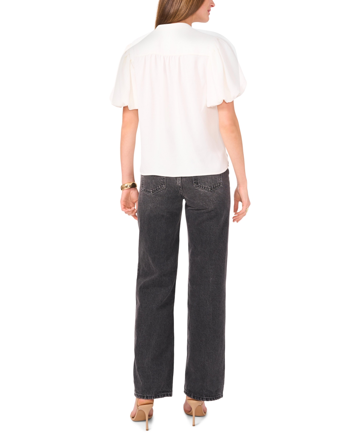 Vince Camuto Women's Puff-Sleeve Top