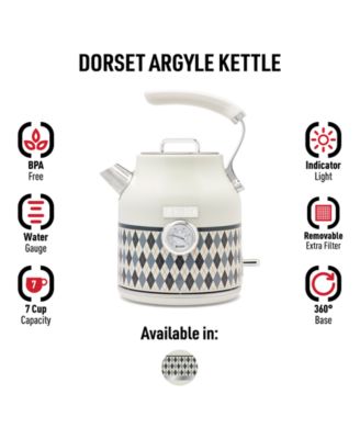 Argyle 7-Cup Stainless Steel Electric Cordless Kettle, 75138