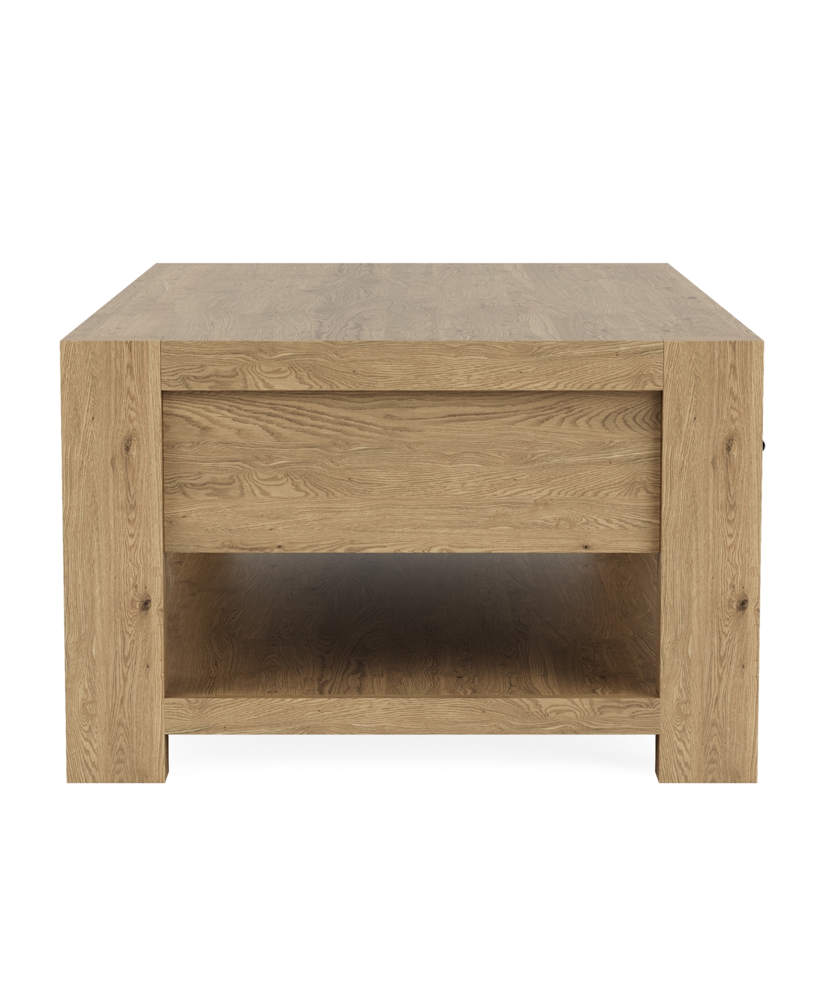 Macy's Furniture Davie 48" Rectangle Wood Coffee Table In Pale Oak