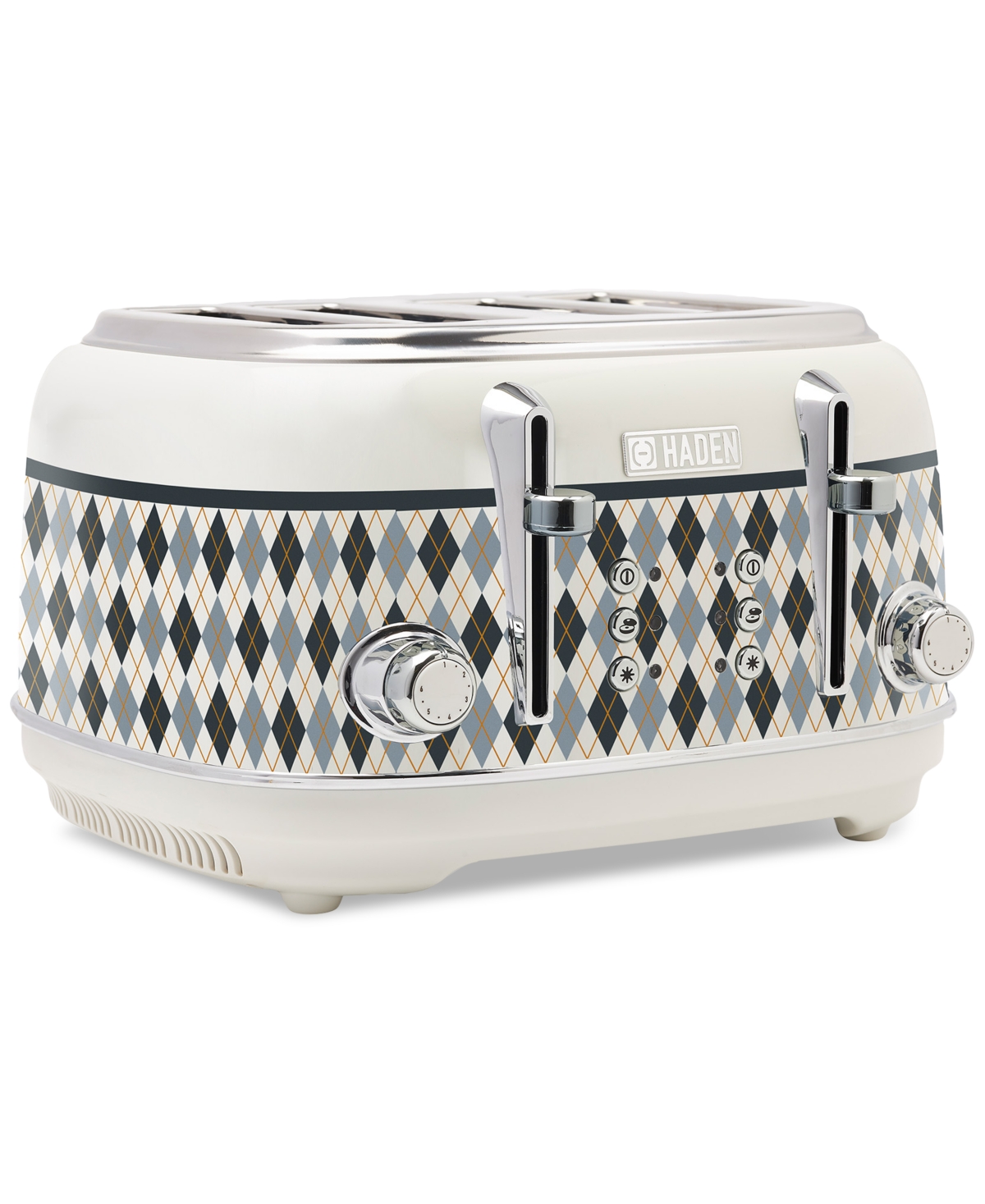 Haden Argyle 4-slice Wide-slot Self-centering Toaster, 75140 In Argyle