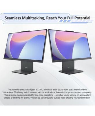 IdeaCentre 500 23.8" Business All-in-One AMD Ryzen 3 7335U 8GB RAM AMD Radeon Graphics 256GB SSD Storage Windows 11 Home FHD 100Hz - Grey