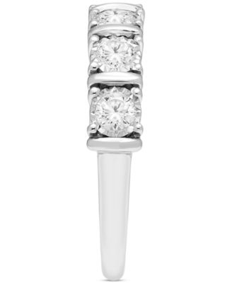 Diamond Five Stone Wedding Band (1/2 ct. t.w.) in 14k White Gold