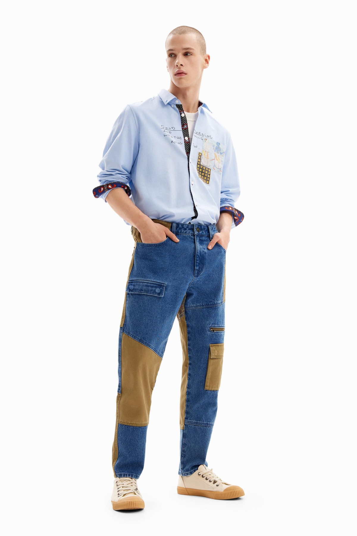Desigual Men's Denim cargo trousers