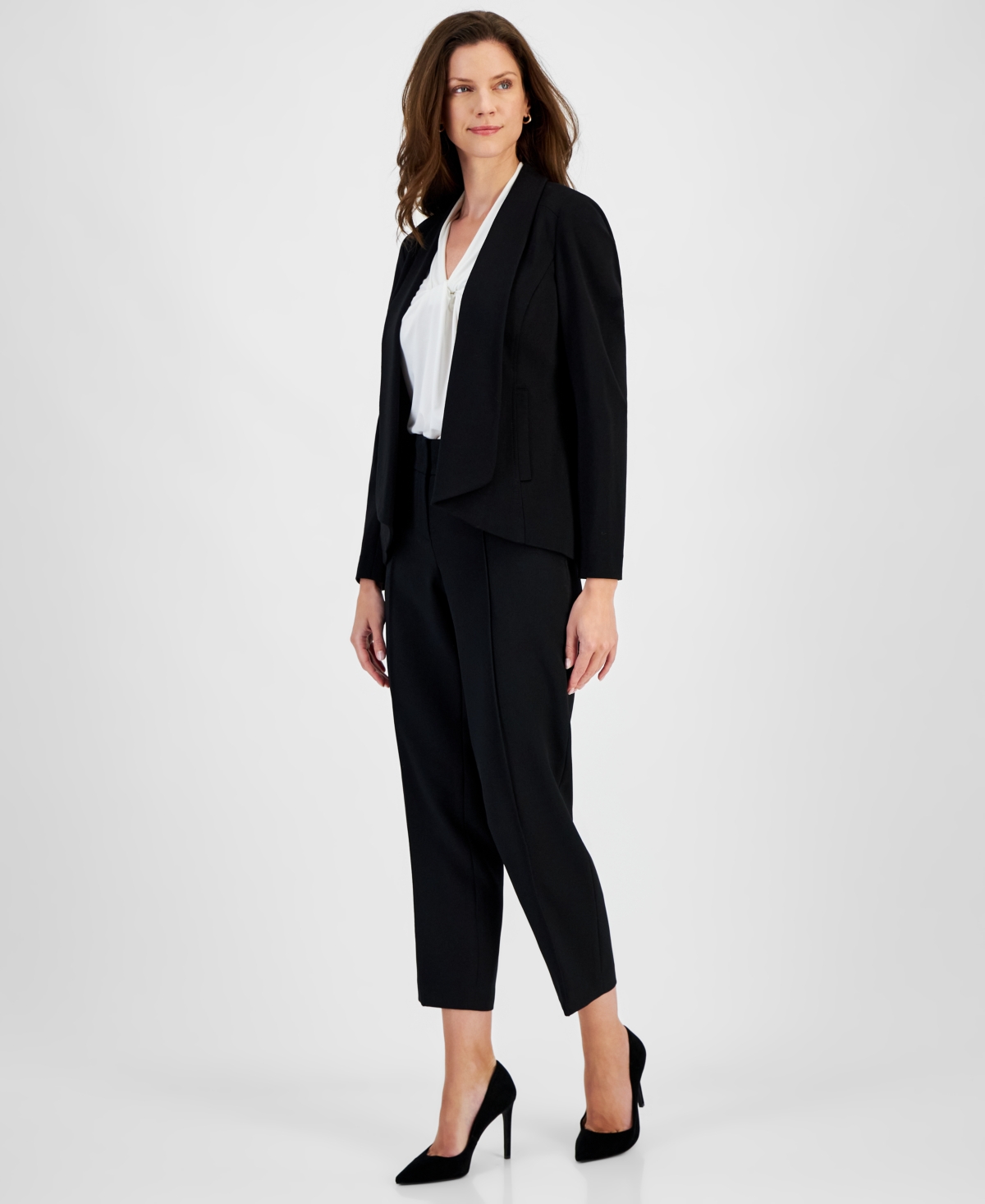 Kasper Women's Shawl-Collar Open-Front Jacket