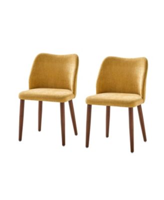 Melisa Dining Chair with Solid Wooden Legs,Set of 2