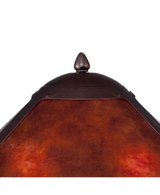 Capistrano Rustic Mission Floor Lamp Standing 57 1/2" Tall Bronze Metal Natural Mica Cone Shade for Living Room Bedroom Office House Home