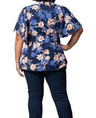 Plus Size Seaside Serenade Peplum Top