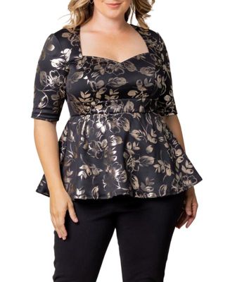Plus Size Cherished Sweetheart Peplum Top