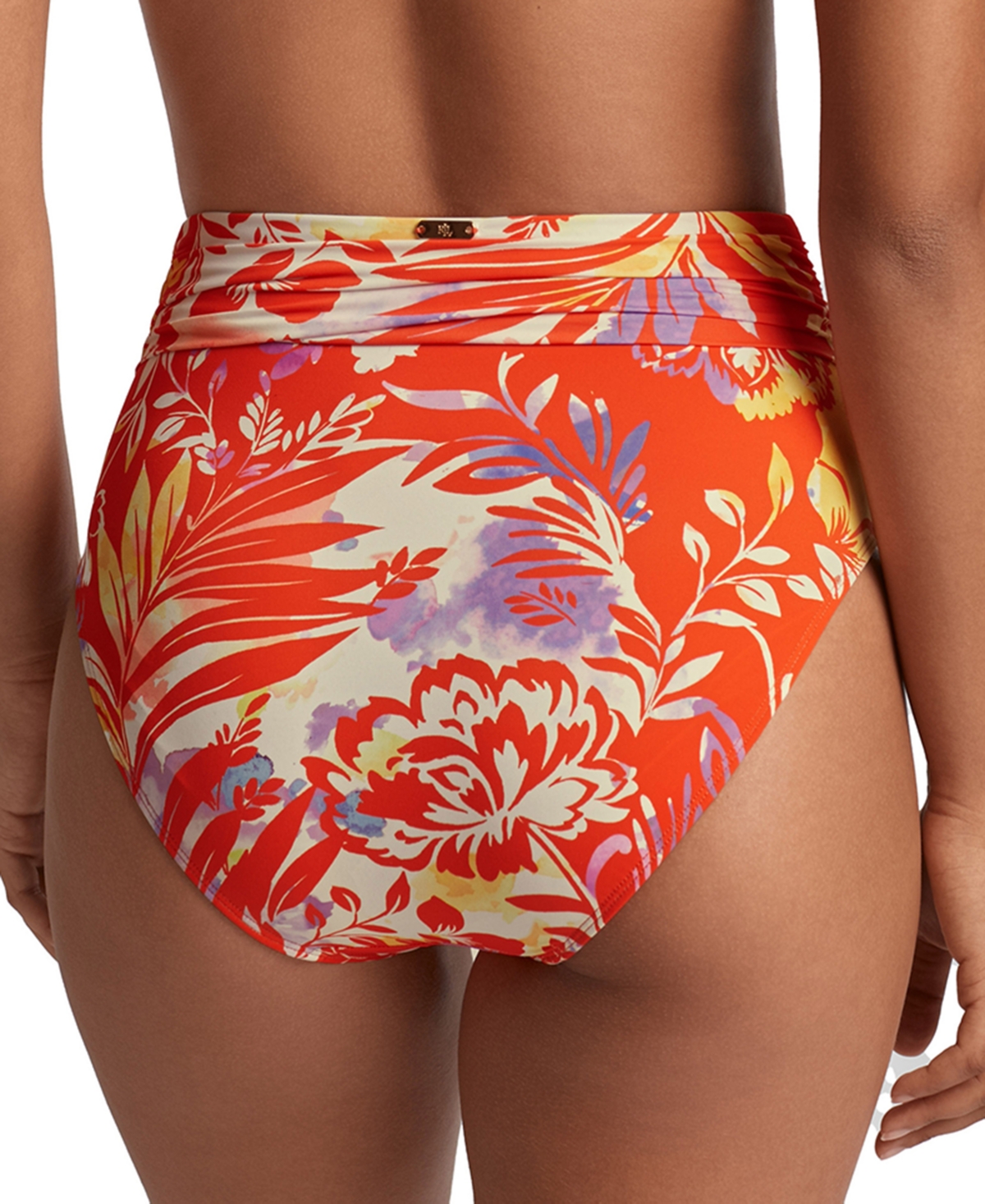 Lauren Ralph Lauren Women's Semi-Shirred-Waistband Bikini Bottoms
