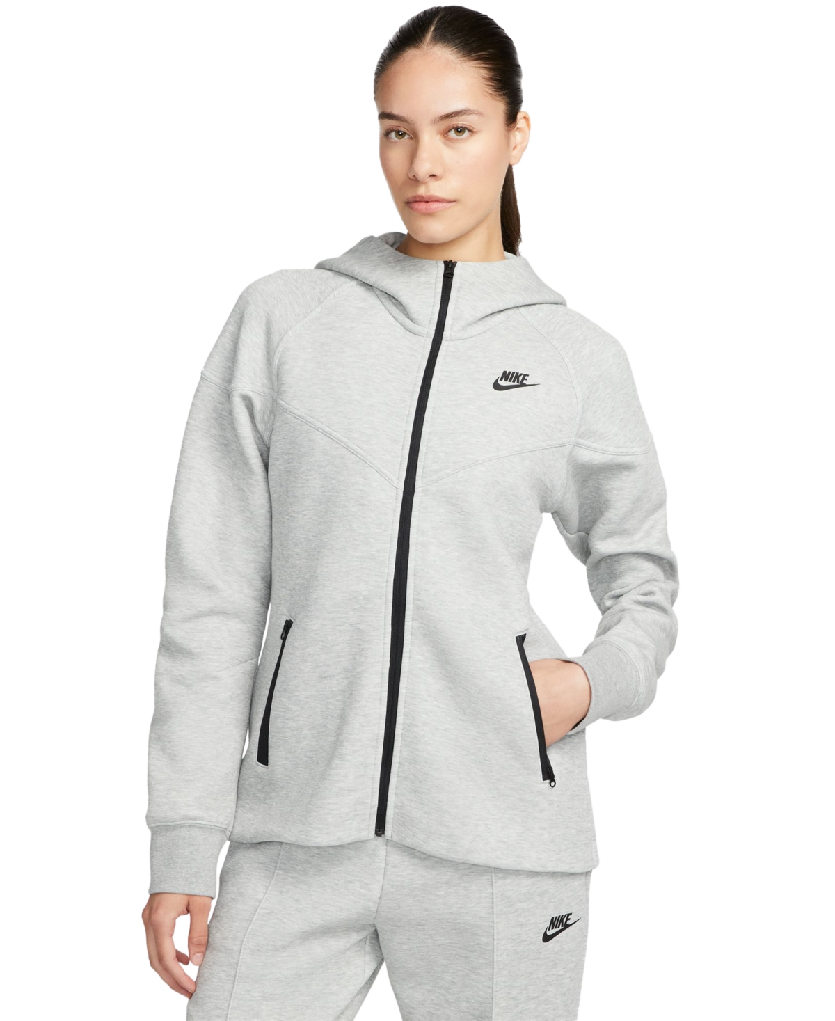 Nike Womens  Nsw Tech Fleece Wr Full-zip Hoodie In Gray