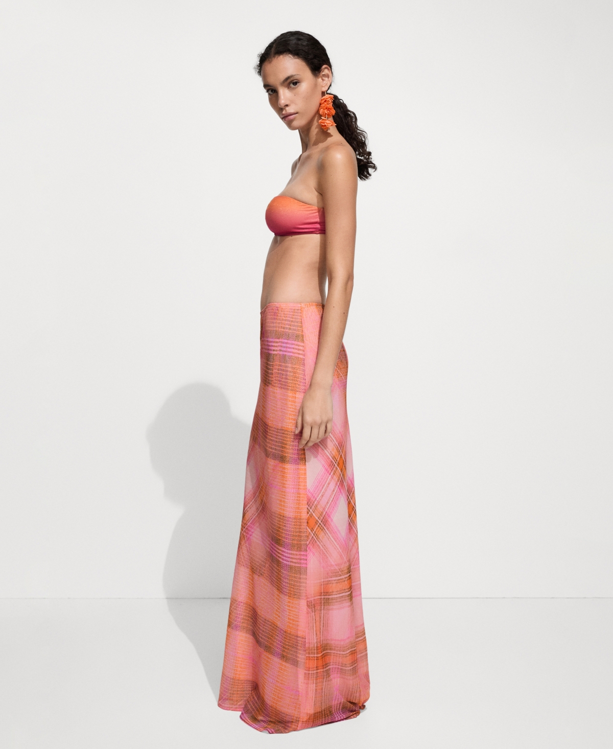 Mango Women's Printed Long Skirt