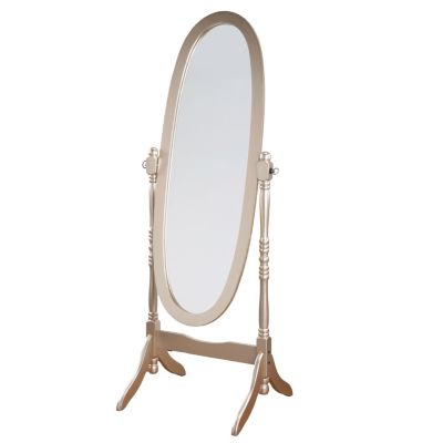 Streamdale Traditional Queen Anna Style Wood Floor Cheval Mirror, Gold Finish