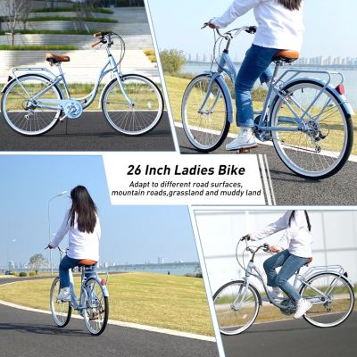 Streamdale 7 Speed, Steel Frame, Multiple Colors 26 Inch Ladies bicycle