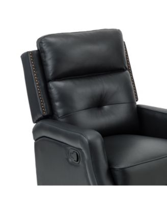 Beatriz 28.74" Wide Genuine Leather Swivel Rocker Recliner