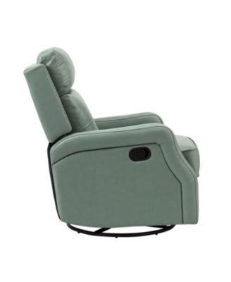  Beatriz 28.74" Wide Genuine Leather Swivel Rocker Recliner