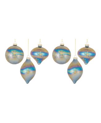 Irredescent Glass Snowflake Ornament (Set of 6) main image 1