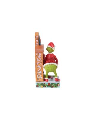 Grinch Pushing Sisal Tree Up Figurine