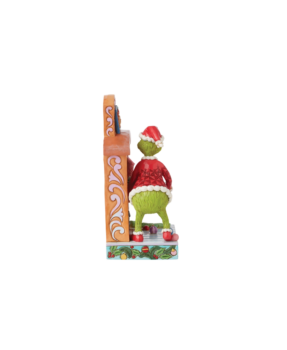 Jim Shore Grinch Pushing Sisal Tree Up Figurine In Multi