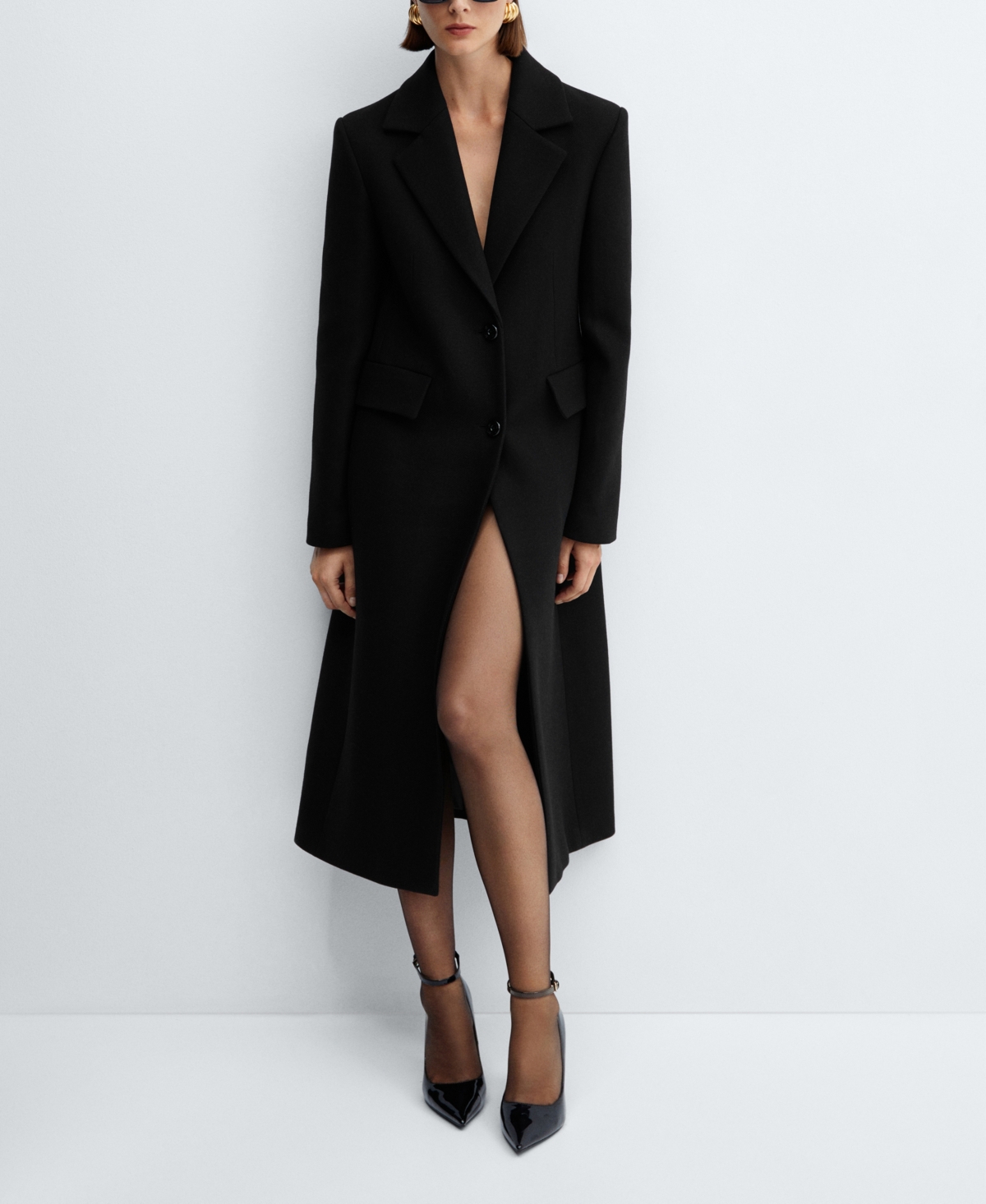 Mango Women's Structured Wool Coat
