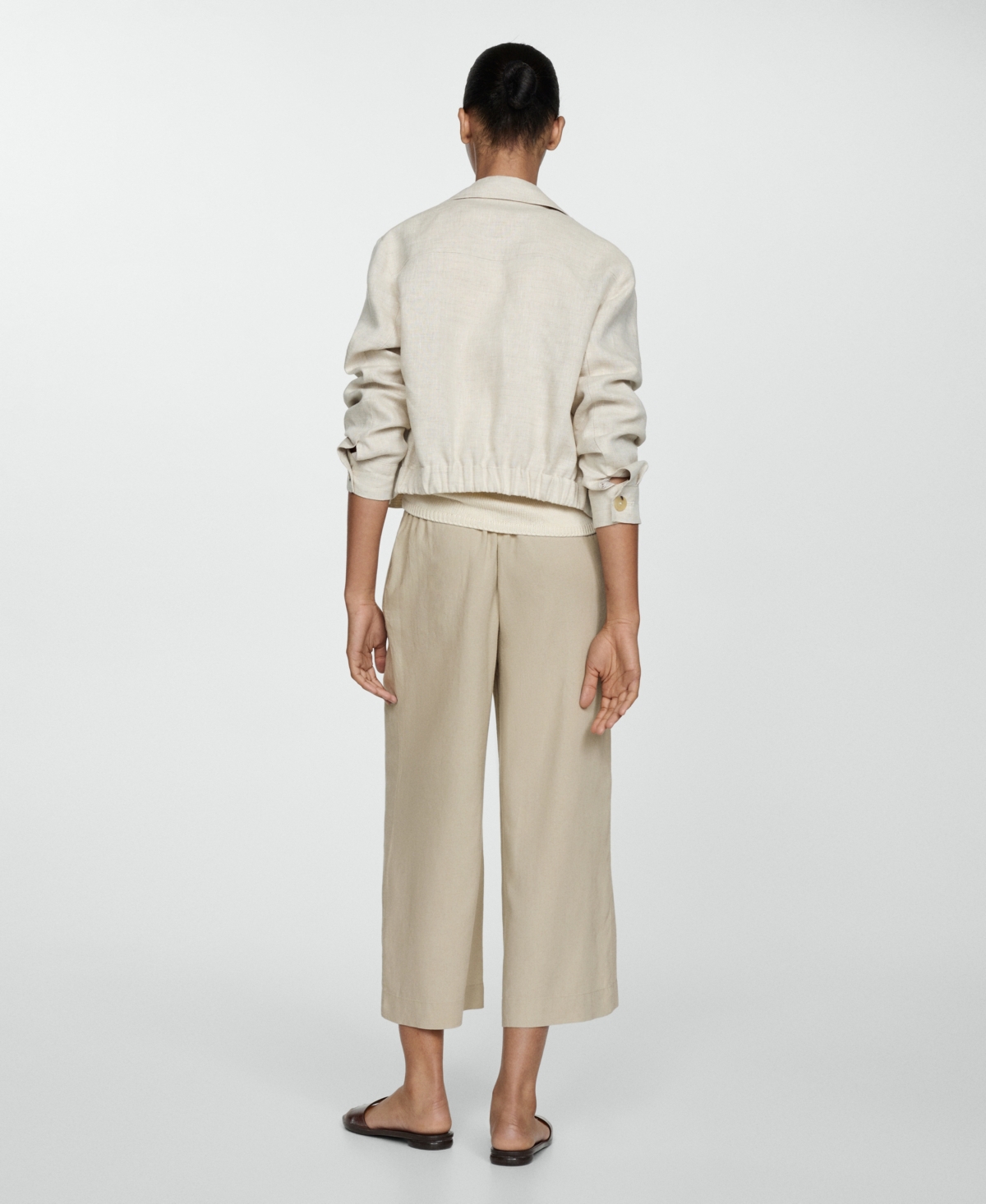 Mango Pantalon In Beige