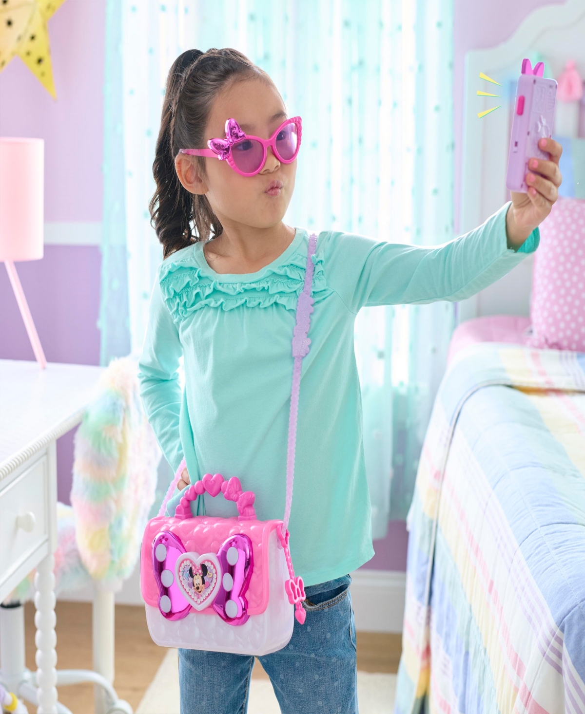 Minnie Mouse Inside Out 2 Disney Junior  Bowfabulous Bag Set In No Color