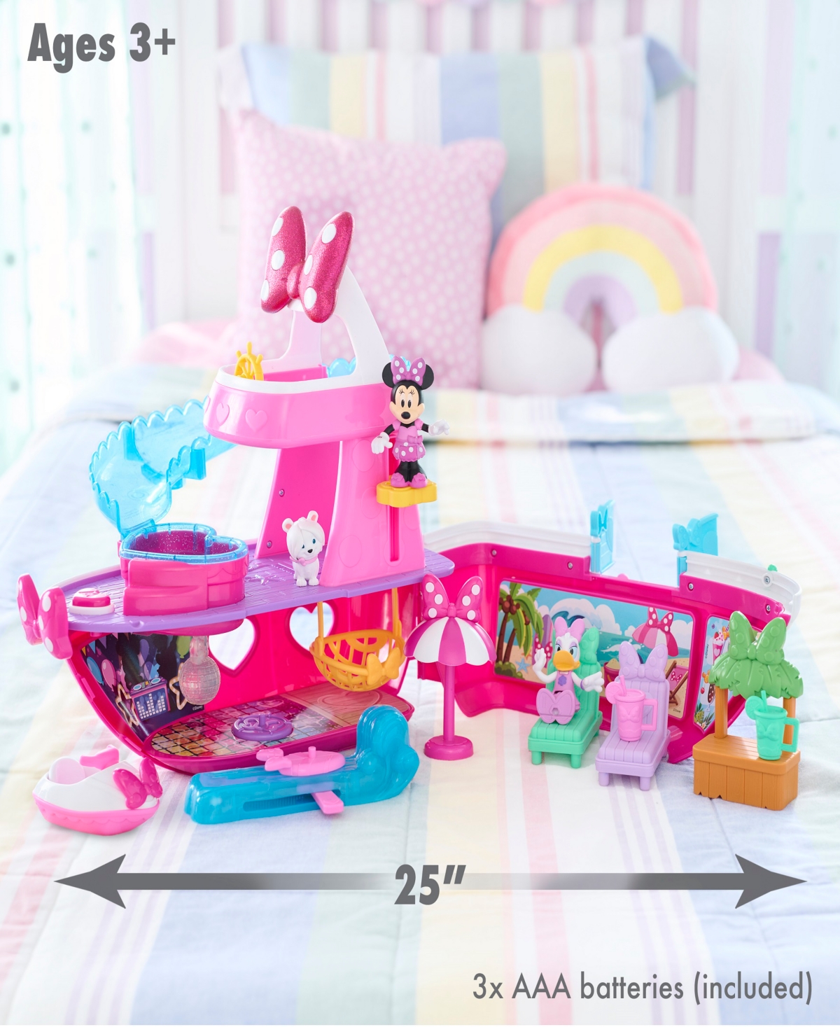 Inside Out 2 Disney Junior Minnie Mouse Bowdazzling Yacht Playset In No Color