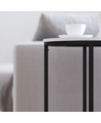 Fairdale End Table With Round Cross Brace Frame