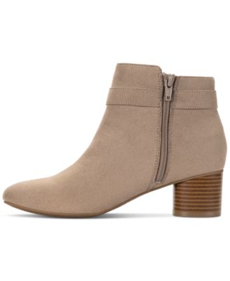 Women's Ariella Block Heel Buckle Dress Booties, Created for Macy's
