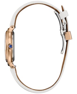 Eco-Drive Women's L Arcly Diamond Accent Rose Gold-Tone Stainless Steel Bracelet Watch 31mm