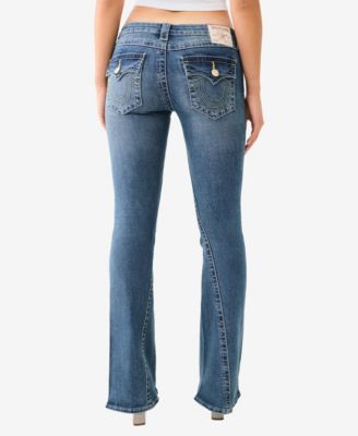 True Religion Women's Joey Low Rise Flare Flap Jean - Macy's