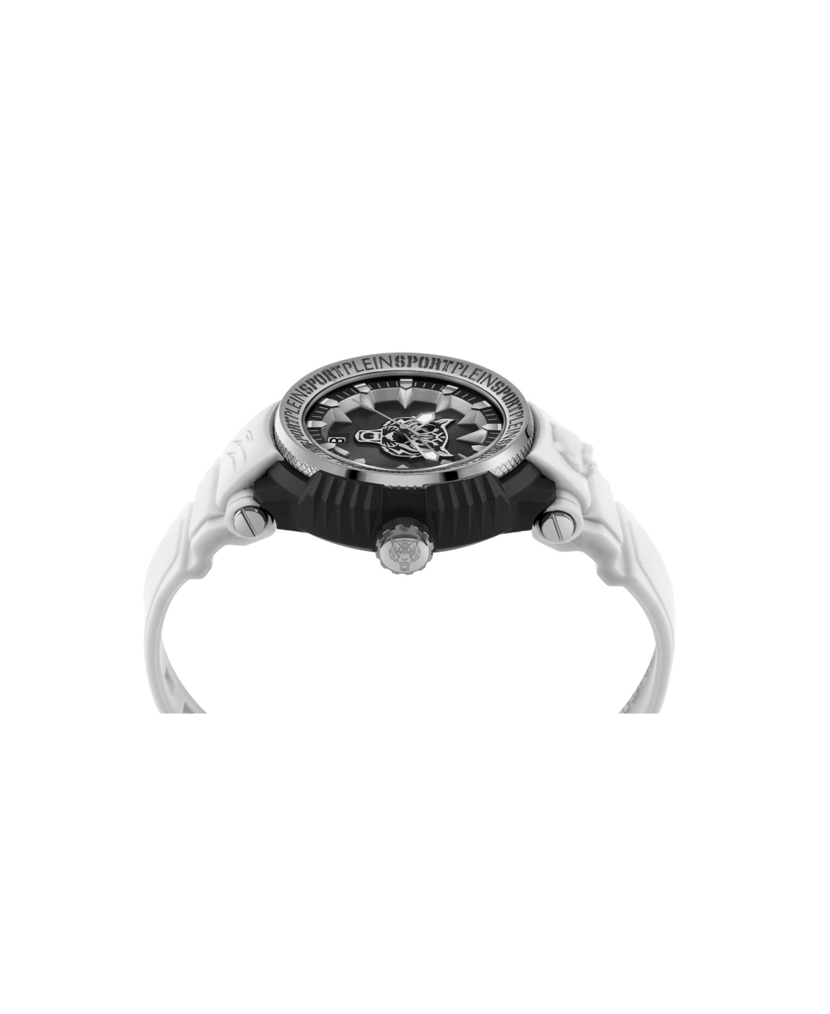 Plein Sport Men's Tiger Power 3 Hand Date QuartzSilicone Strap 45mm - White