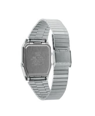 Casio Unisex Silver Tone Stainless Steel Watch, 32.1mm, AQ800E-3AVT
