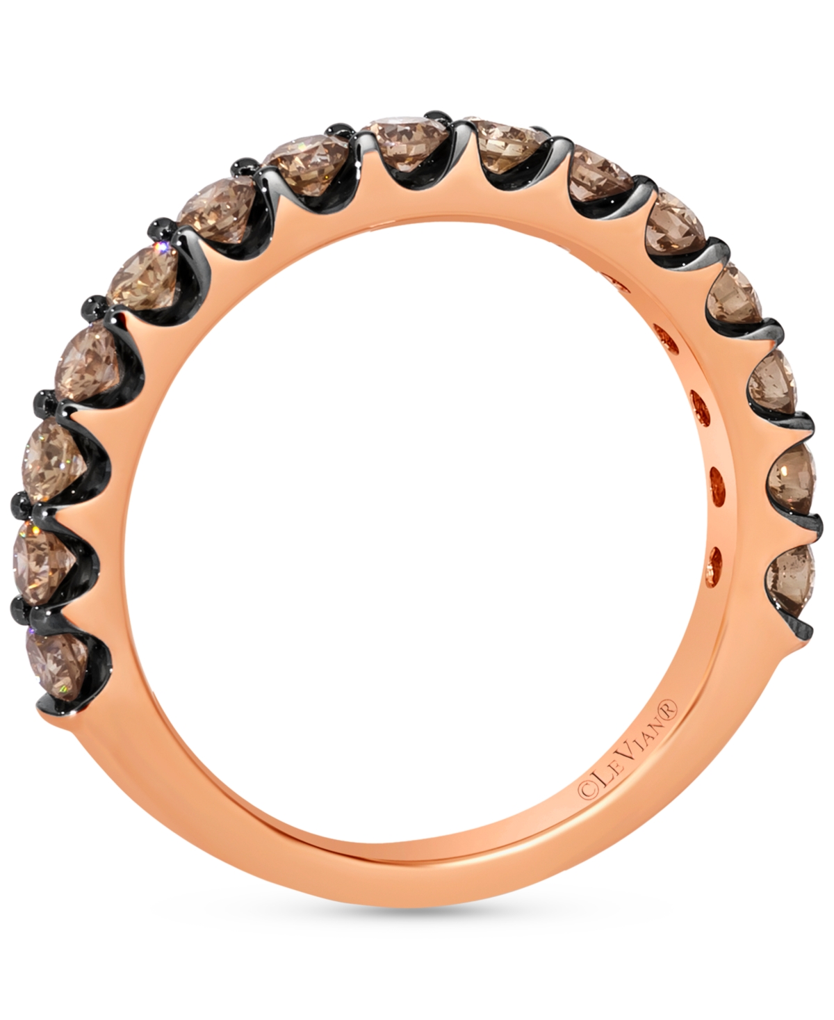 Le Vian Chocolatier Chocolate Diamond Band (1 Ct. T.w) In 14k Gold In Rose Gold
